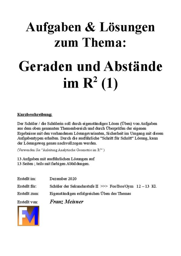 A&L Geraden und Abstände im R2 (1)