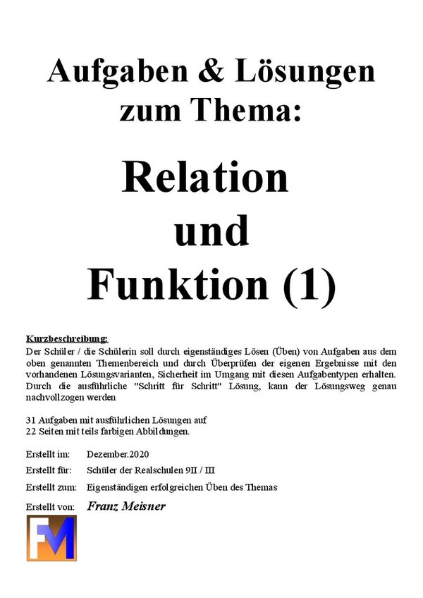 A&L zu Funktion und Relation (1)